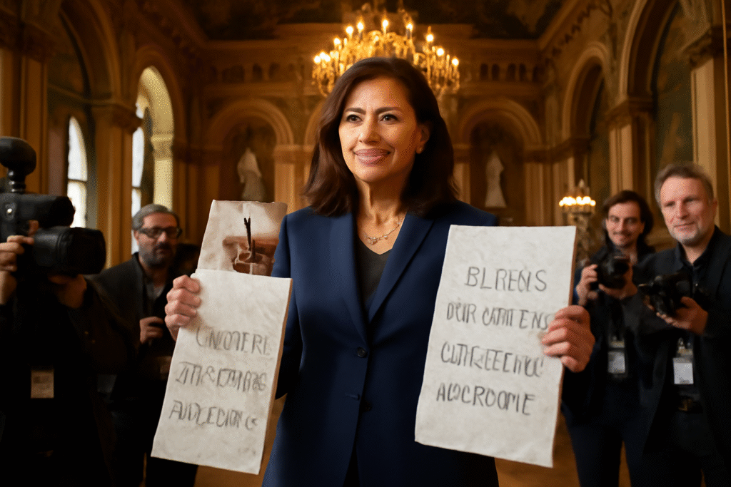 anne hidalgo confirme le maintien des plaques de marbre en écriture inclusive à l'hôtel de ville de paris, soulignant l'engagement de la capitale pour une communication plus inclusive et respectueuse de toutes les identités.