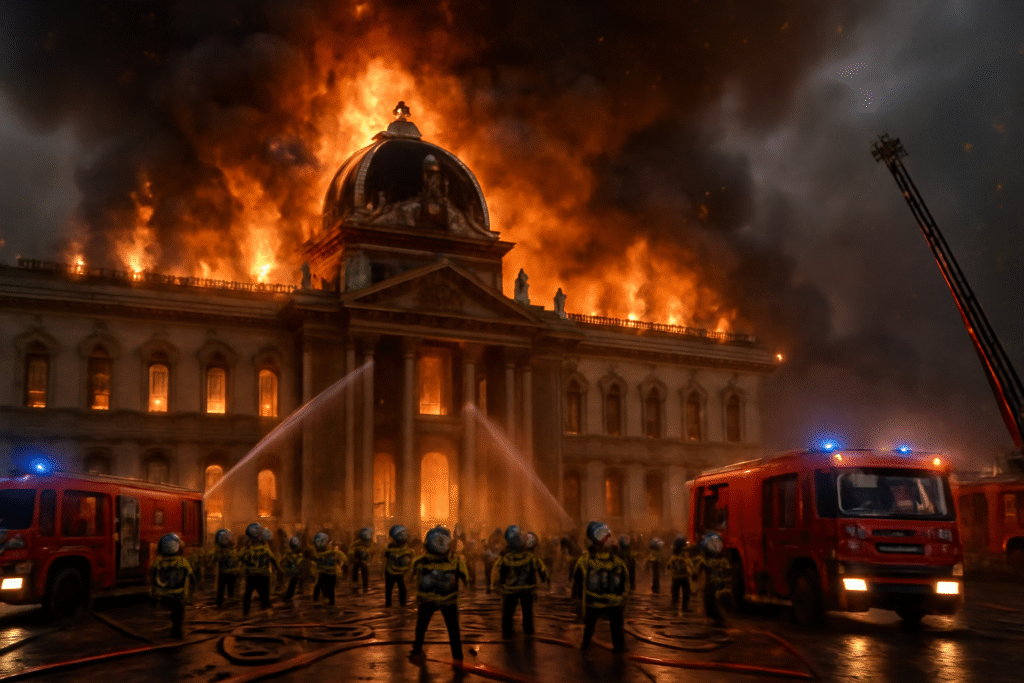 découvrez les détails de l'incendie spectaculaire qui a ravagé l'école militaire à paris, mobilisant 130 pompiers pour maîtriser les flammes. suivez l'évolution de cette situation d'urgence et les efforts des services de secours.