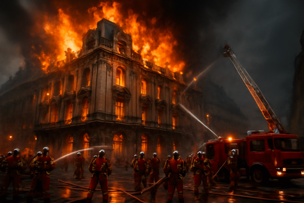 découvrez les détails tragiques d'un précieux héritage français, touché par un incendie dévastateur à paris, mobilisant 130 pompiers pour combattre les flammes et préserver ce patrimoine inestimable.