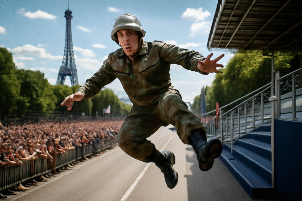 une tragédie s'est produite lors du défilé du 14 juillet à paris, où un militaire invité a perdu la vie après une chute de 15 mètres. cet incident choquant soulève des questions sur la sécurité et les mesures en place durant cet événement emblématique.