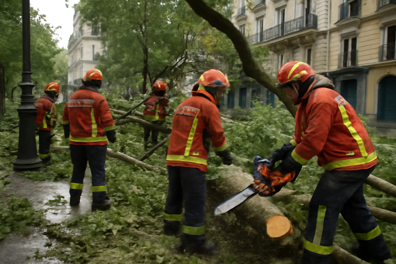 découvrez comment des orages violents frappent paris, causant des rafales puissantes, des arbres déracinés et des rues inondées. plongez au cœur des témoignages des parisiens face à ces ravages dévastateurs.
