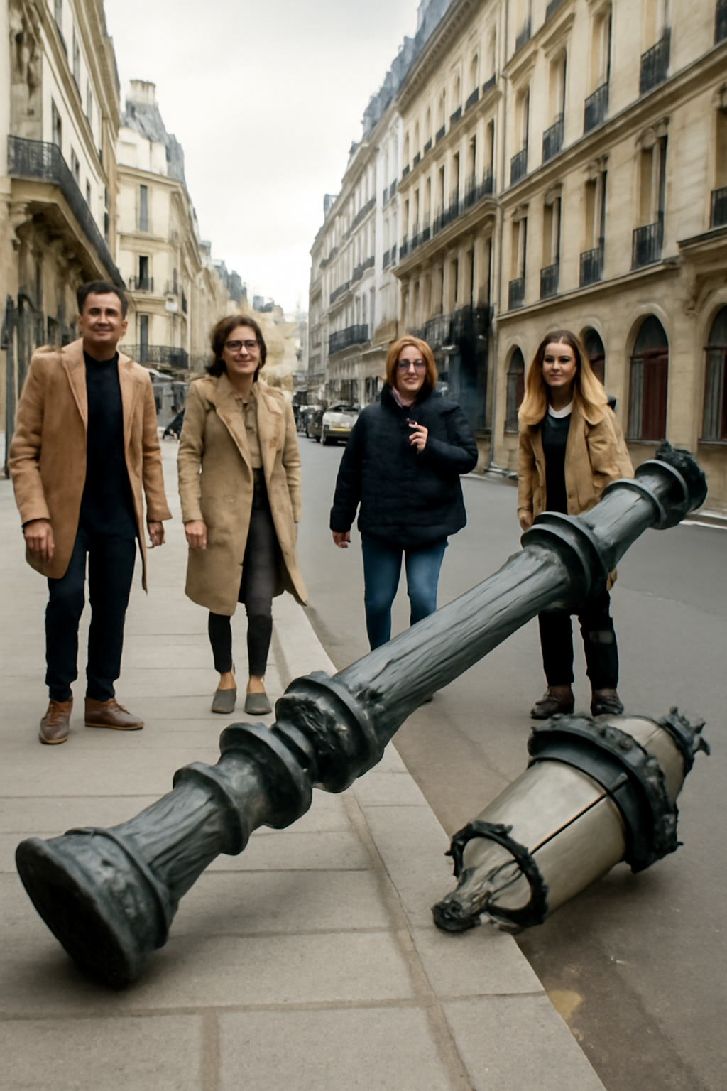 un piéton a miraculeusement échappé au pire à paris lorsqu’un lampadaire haussmannien s’est effondré sur son passage. découvrez les détails de cet incident rare et les réactions des autorités.
