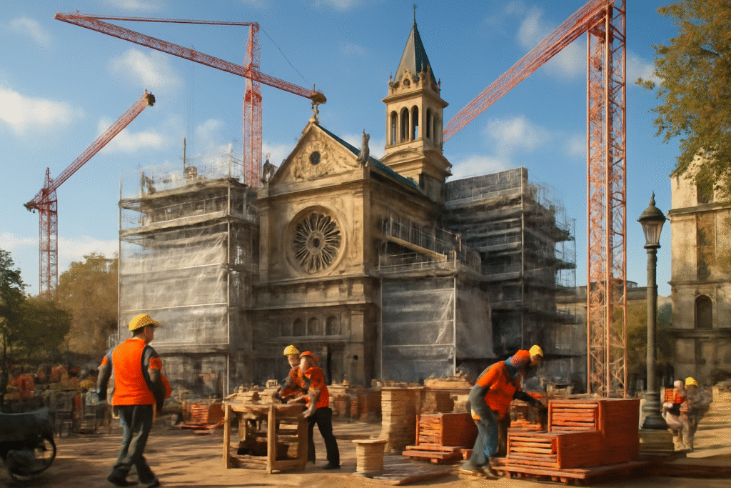 découvrez à paris un chantier fascinant qui redonne vie à un monument oublié. explorez cette transformation extraordinaire et plongez au cœur de l'histoire en pleine renaissance.