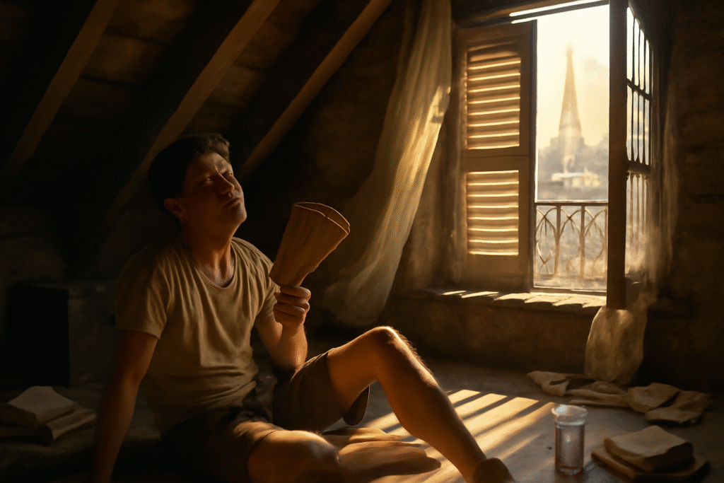 découvrez le témoignage poignant d'un parisien confronté à la chaleur étouffante des combles cet été. entre impatience et désespoir, il partage son expérience d'une vie devenue insupportable sous les toits de la capitale.