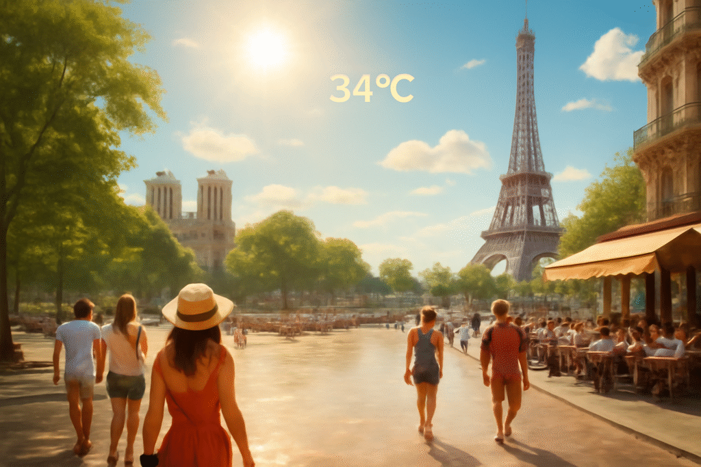 découvrez les prévisions météorologiques pour paris cette semaine, avec des températures atteignant jusqu'à 34°c. préparez-vous à profiter de la chaleur estivale dans la capitale française et explorez nos conseils pour rester cool et profiter de la ville sous le soleil brûlant.