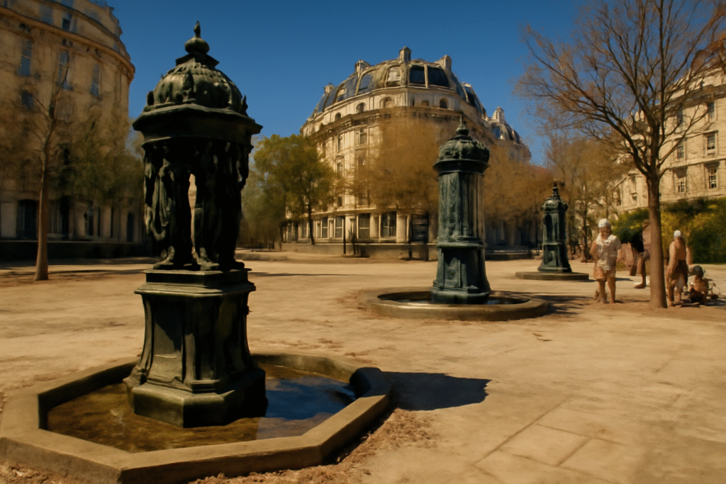 découvrez la situation préoccupante des fontaines ornementales à paris durant la canicule, où moins de la moitié d'entre elles sont opérationnelles. une analyse des impacts et des solutions face à la chaleur extrême dans la capitale.