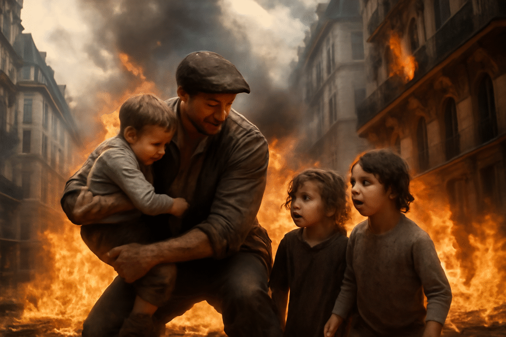 découvrez le récit incroyable d'un acte héroïque à paris, où un homme brave les flammes pour sauver trois enfants d'un incendie. un témoignage poignant de courage et d'altruisme qui rappelle l'importance de l'héroïsme dans notre société.