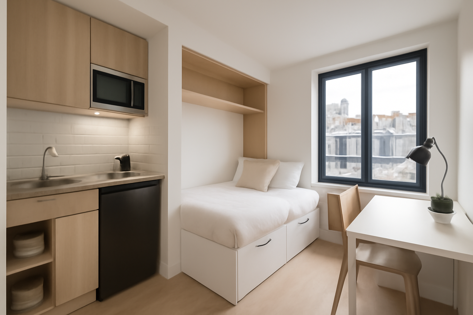 visitez un studio de 11 m² incroyablement optimisé à paris et découvrez son aménagement ingénieux ainsi qu'un prix qui va vous étonner !